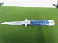 BLUE SWITCHED KNIFE 3.5" BLADE