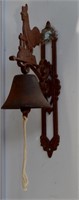 Cast Iron Rooster Wall Bell