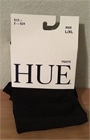 NWT HUE BLACK TIGHTS  L/XL  $15