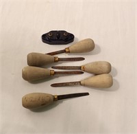 Antique Oyster Knives and Insulator