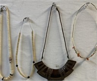 Lot of 4 Necklaces Exotic Safari