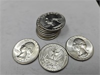 10- 1963 Washington Silver Quarters