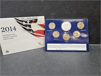 2014 US Mint Annual UNC Dollar Coin Set