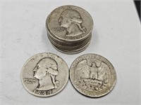 10- 1949 Washington Silver Quarters
