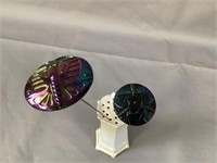 Carnival Glass Insect Hat Pins