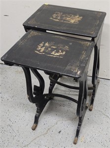 Chinoiserie Lacquer Nesting Tables