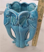 Elephant Vase made of pottery all most 10 inches