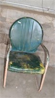 Vintage metal patio chair