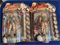 2PC STREET FIGHTER CAMMY (GREEN AND BLUE) (SEALED)