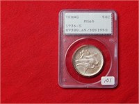 1936 S Texas Silver Commem Half Dollar PCGS MS65