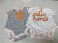 2 Infant 3-9 mos. UT Vols Onesies