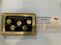 2000 commemorative quarters gold edition