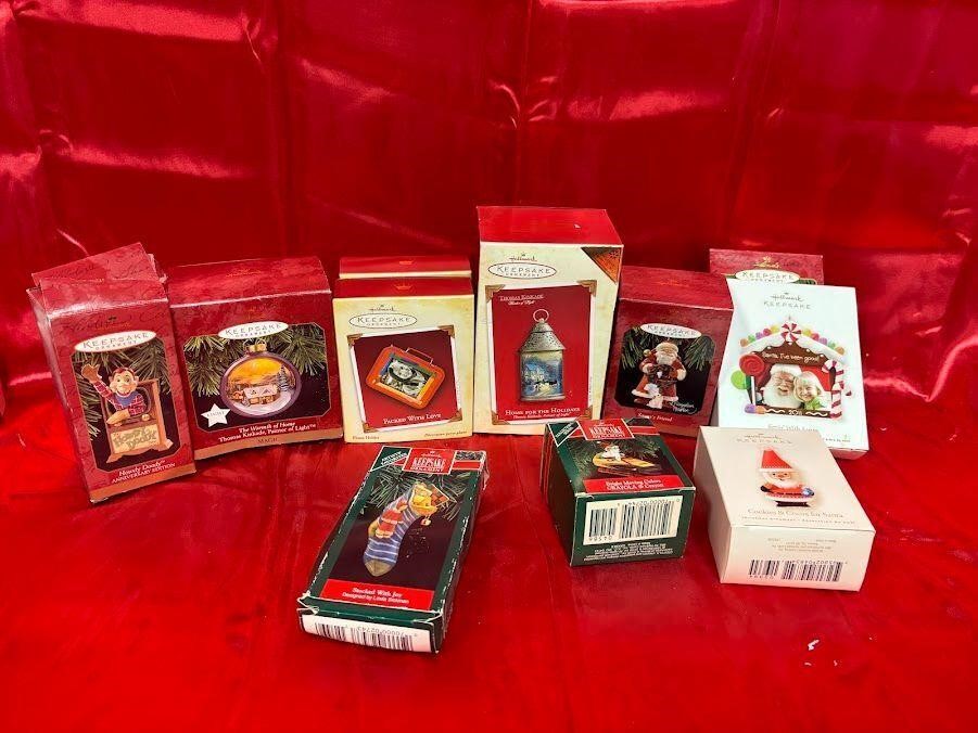 Hallmark XMAS Ornaments, NIB, QTY 11