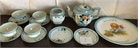 703 - HAND PAINTED JAPAN TEASET & COLLECTOR PLATE