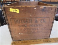Butler & Co. wood box