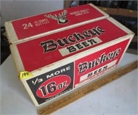 Buckeye Beer heavy cardboard box
