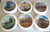 6 farm theme plates