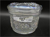 Dugan white Vintage (Grape & Cable) powder jar.