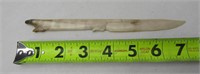 Vintage Invit Alaskan Carved Bone Seal Knife