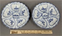 2 Oyster Plates Welmar Germany