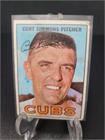 1967 Topps, Curt Simmons baseball card