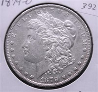 1879 O MORGAN DOLLAR  AU