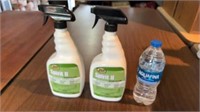 2pc Zep Spirit II 1qt Spray Disinfectant Cleaner