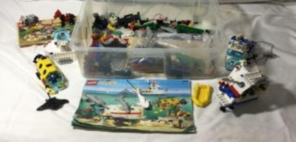 Lot of Lego system underwater recovery and