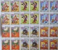1983 Anguilla Christmas Disney Stamps Dickens Chr