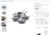 N6681  Country Kitchen 11 Piece Nonstick Pots and