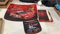 3 nascar flags/banners.