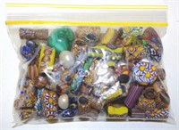 Bag of Tibetan coreform glass beads