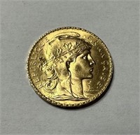France Gold 20 Francs 1907