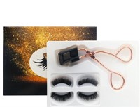 3D Natural magnetic Eyelashes on Magnets lash tool