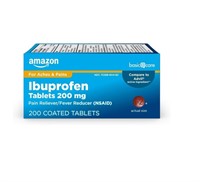 Basic Care Ibuprofen Tablets, Fever Reducer and