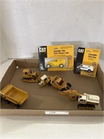 Flat of Several 1/64 Scale Die-Cast Machinery