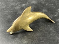 Vintage Korean brass dolphin 5"