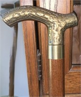 Vintage Cane, Brass Tree Branch Handle