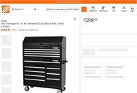 FM8520  Husky 42" Black Tool Chest Combo