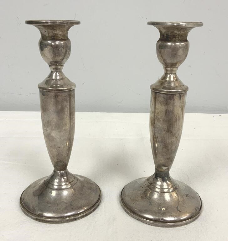 Sterling Silver Weighted Candlesticks