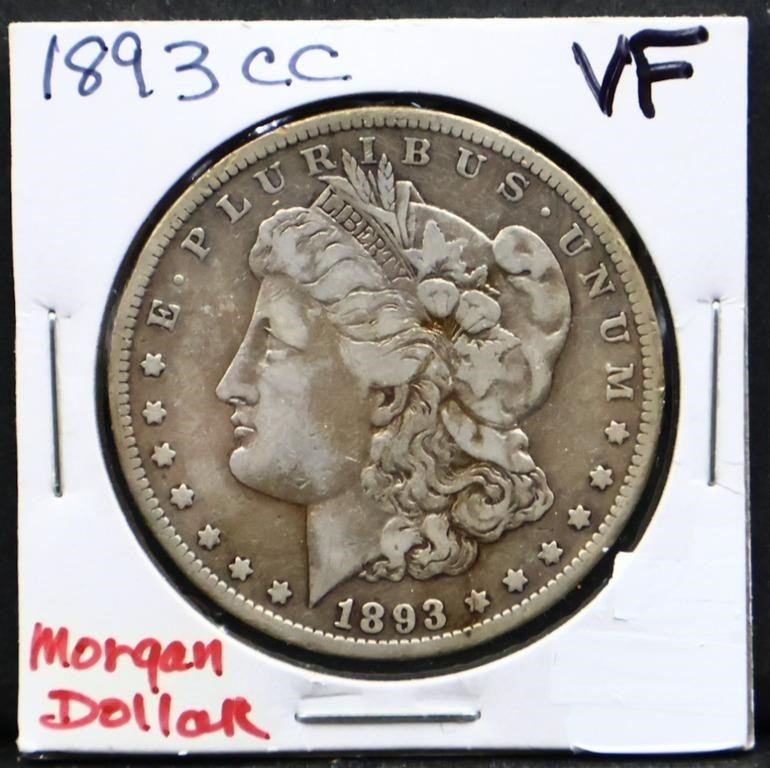 1893 Carson City Morgan silver dollar