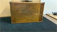 Union Steel Chest Antique Machinist Oak Toolbox