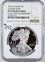 2016-W  $1 Silver Eagle   NGC PF-69 UC