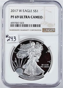 2017-W  $1 Silver Eagle   NGC PF-69 UC