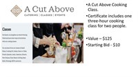 A Cut Above Cooking Class