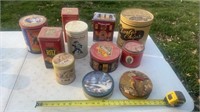Old Tin Cans including Cracker Jack , Ritz