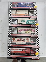 6 matchbox Nascar diecast trucks