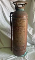 ANTIQUE COPPER & BRASS GUARDIAN FIRE EXTINGUISHER