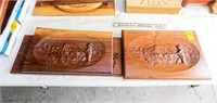 4-Walnut Fishing Engraved Plaques