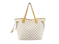 Louis Vuitton Damier Never Full MM Tote Bag